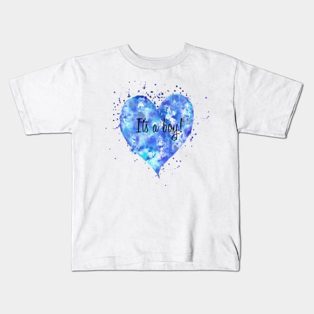 It's a boy gender reveal Kids T-Shirt by Anines Atelier